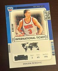Drazen Petrovic #12 Basketball Cards 2021 Panini Contenders International Ticket Prices
