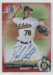 Daniel Gossett [Red Refractor] #CPA-DG Baseball Cards 2017 Bowman Chrome Prospects Autographs Prices