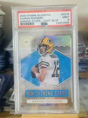 Aaron Rodgers [Light Blue] #SS15 Football Cards 2020 Panini Illusions Shining Stars Prices