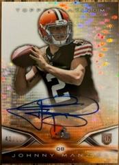 Johnny Manziel [Pulsar Refractor] #64 Football Cards 2014 Topps Platinum Rookie Autograph Prices