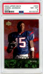Andre Johnson [Gold] #253 Football Cards 2003 Upper Deck Prices