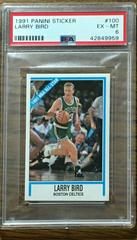 Larry Bird Basketball Cards 1991 Panini Sticker Prices