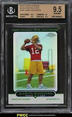 Aaron Rodgers [Black Refractor] #190 Football Cards 2005 Topps Chrome Prices