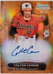 Colton Cowser [Orange] #PA-CC Baseball Cards 2022 Bowman Sterling Prospect Autographs Prices