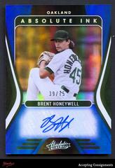 Brent Honeywell [Spectrum Blue] #AI-BH Baseball Cards 2022 Panini Absolute Ink Autographs Prices