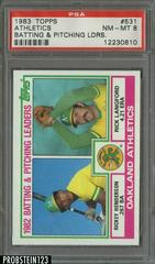 Athletics Batting [Pitching Leaders] #531 Baseball Cards 1983 Topps Prices