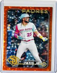 Fernando Tatis Jr. [Orange Crackle Foil] Baseball Cards 2024 Topps Prices