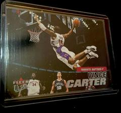2001-02 Ultra Triple Double Trouble Game Worn #1 Vince Carter - NM-MT