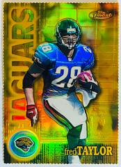 Fred Taylor [Gold Refractor] #113 Football Cards 2000 Topps Finest Prices