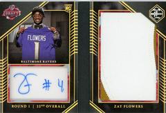 Zay Flowers #9 Football Cards 2023 Panini Limited Draft Day Signature Booklet Prices
