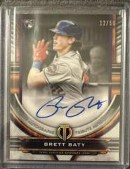 Brett Baty [Purple] Baseball Cards 2023 Topps Tribute Autographs Prices