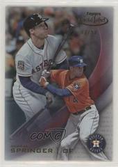 George Springer [Class 2 Red] #3 Baseball Cards 2016 Topps Gold Label Prices