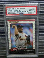 Albert Pujols [Baseball's Best Bronze] #R97 Baseball Cards 2001 Donruss Rookies Prices
