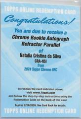 Natalia Cristina da Silva [Refractor] #CRA-NSI Ufc Cards 2024 Topps Chrome UFC Rookie Autograph Prices