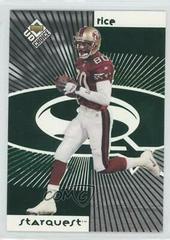 Jerry Rice [Green] Football Cards 1998 Upper Deck UD Choice Starquest Prices