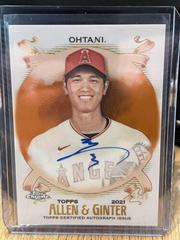 Shohei Ohtani [Orange Refractor] #AGA-SO Baseball Cards 2021 Topps Allen & Ginter Chrome Autographs Prices