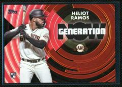 Heliot Ramos [Red] Baseball Cards 2022 Topps Update Generation Now Prices