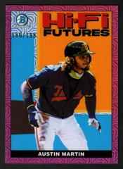 Austin Martin [Pink Refractor Mega Box Mojo] Baseball Cards 2022 Bowman Hi Fi Futures Prices