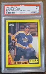 Luc Robitaille #D Hockey Cards 1987 Topps Box Bottoms Hand Cut Prices