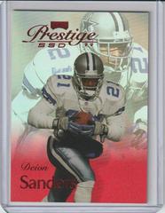 Deion Sanders [Spectrum Red] Football Cards 1999 Playoff Prestige Ssd Prices