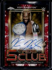 Kofi Kingston [Red Refractor] Wrestling Cards 2021 Topps Chrome WWE 5 Timers Club Autographs Prices
