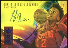 Shai Gilgeous Alexander #FPSGA Basketball Cards 2018 Panini Court Kings Fresh Paint Autographs Prices