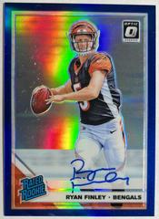 Ryan Finley [Blue] Football Cards 2019 Donruss Optic Rated Rookie Autographs Prices