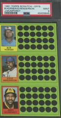 Bob Horner, Jerry Mumphrey, Steve Henderson Baseball Cards 1981 Topps Scratch Offs Prices