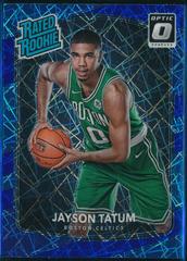Jayson Tatum [Blue Velocity] #198 Basketball Cards 2017 Panini Donruss Optic Prices