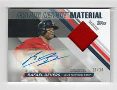 Rafael Devers Baseball Cards 2024 Topps Major League Material Autograph Prices