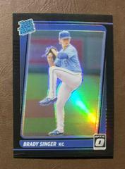 Brady Singer [Black] #51 Baseball Cards 2021 Panini Donruss Optic Prices
