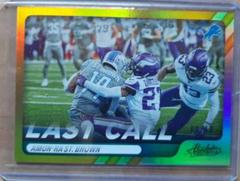 Amon Ra St. Brown [Spectrum Gold] #LC-1 Football Cards 2022 Panini Absolute Last Call Prices