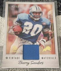 Barry Sanders [Gold] #VM-5 Football Cards 2023 Panini Luminance Vintage Materials Prices