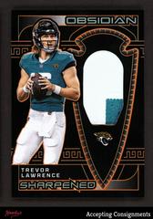 Trevor Lawrence [Orange Electric Etch] #12 Football Cards 2023 Panini Obsidian Sharpened Swatch Prices