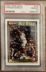 1991-92 Topps Charles Barkley Gold Foil NBA All Star card