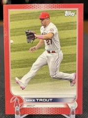 Mike Trout [Mini Red] Baseball Cards 2022 Topps Prices