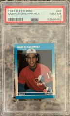 Andres Galarraga #41 Baseball Cards 1987 Fleer Mini Prices