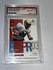 Chris Brown #110 Football Cards 2003 SP Game Used Prices