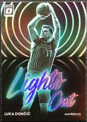 Luka Doncic [Holo] #10 Basketball Cards 2022 Panini Donruss Optic Lights Out Prices