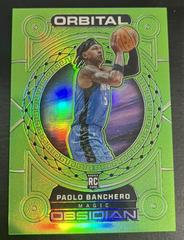 Paolo Banchero [Green Flood] #27 Basketball Cards 2022 Panini Obsidian Orbital Prices