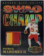 Patrick Mahomes II [Gold] #SC-PM Football Cards 2023 Panini Plates and Patches Swag Champ Prices