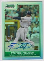 Prince Fielder [Autograph Refractor] #221 Baseball Cards 2006 Bowman Chrome Prices