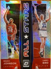Larry Bird, Magic Johnson [Holo] Basketball Cards 2021 Panini Donruss Optic All Stars Prices