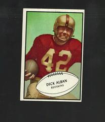 Dick Alban Football Cards 1953 Bowman Prices