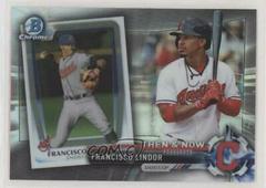 Francisco Lindor #BTN-12 Baseball Cards 2017 Topps Chrome Bowman Then & Now Prices