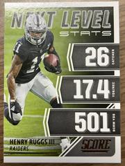 Henry Ruggs III Football Cards 2021 Panini Score Next Level Stats Prices