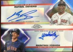 Rafael Devers, Masataka Yoshida Baseball Cards 2023 Topps Chrome Update Dual Autographs Prices