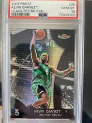 Kevin Garnett [Black Refractor] Basketball Cards 2007 Finest Prices