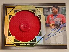 Ronald Acuna Jr. [Button] Baseball Cards 2022 Topps Five Star Autograph Jumbo Prime Prices