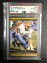Jeremy McNichols [Gold] Football Cards 2017 Leaf Draft Prices
